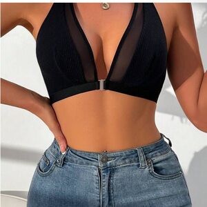 Black Halter Bralette